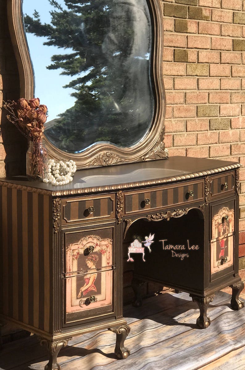 Vintage makeup vanity Etsy