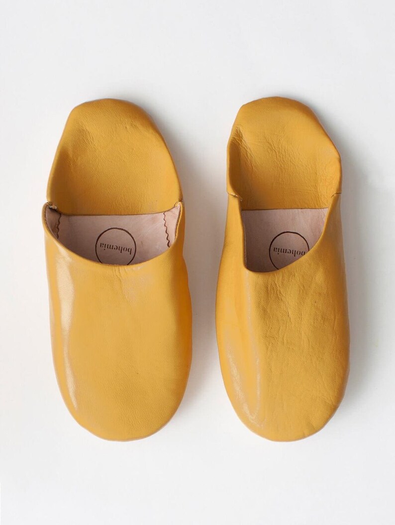 Women's Leather Slippers Traditional Moroccan Basic - Etsy