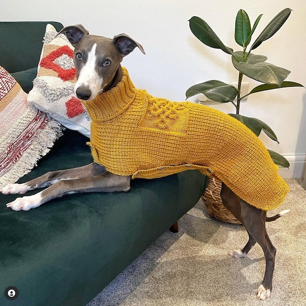 Celtic Design Aran Greyhound or Whippet Jumper