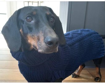 Handmade Aran Dachshund Jumper New Zealand