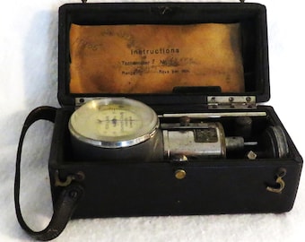 Schuchardt & Schutte Antique Tachometer Circa 1885-1905 Scientific Tool Measures Rotational Speeds (RPMs)  Made in Germany Prior to WW1