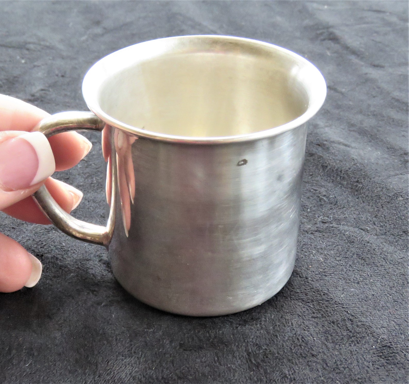 Towle Silver Plate Baby Cup Not Engraved Vintage Silver Baby Etsy