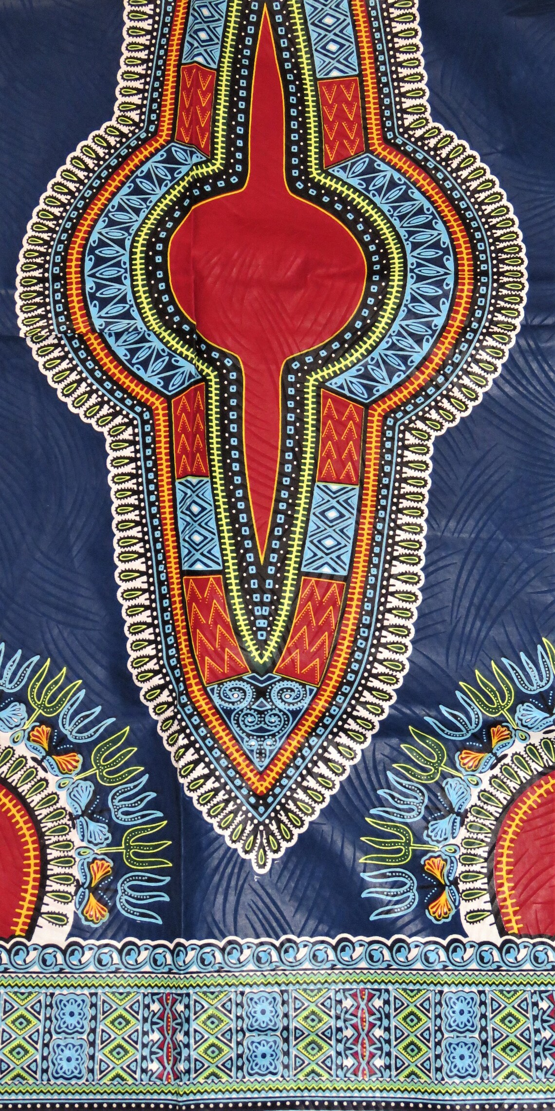 DASHIKI Fabric from Ghana West African Dashiki Panels for Etsy