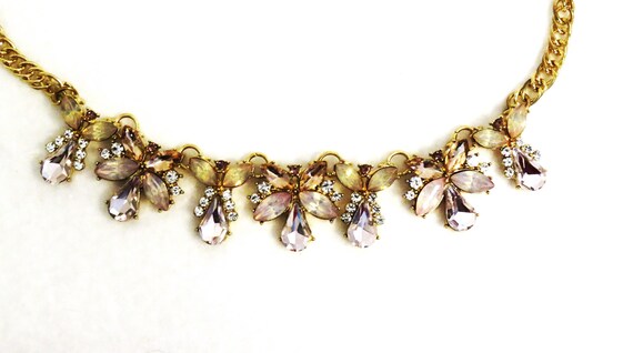 Stella & Ruby Statement Crystal Necklace 16"-19" … - image 1