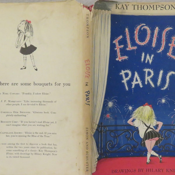 ADDITIONAL POSTAGE Eloise In Paris by Kay Thompson, 1957 First Edition, Classic Children's Book