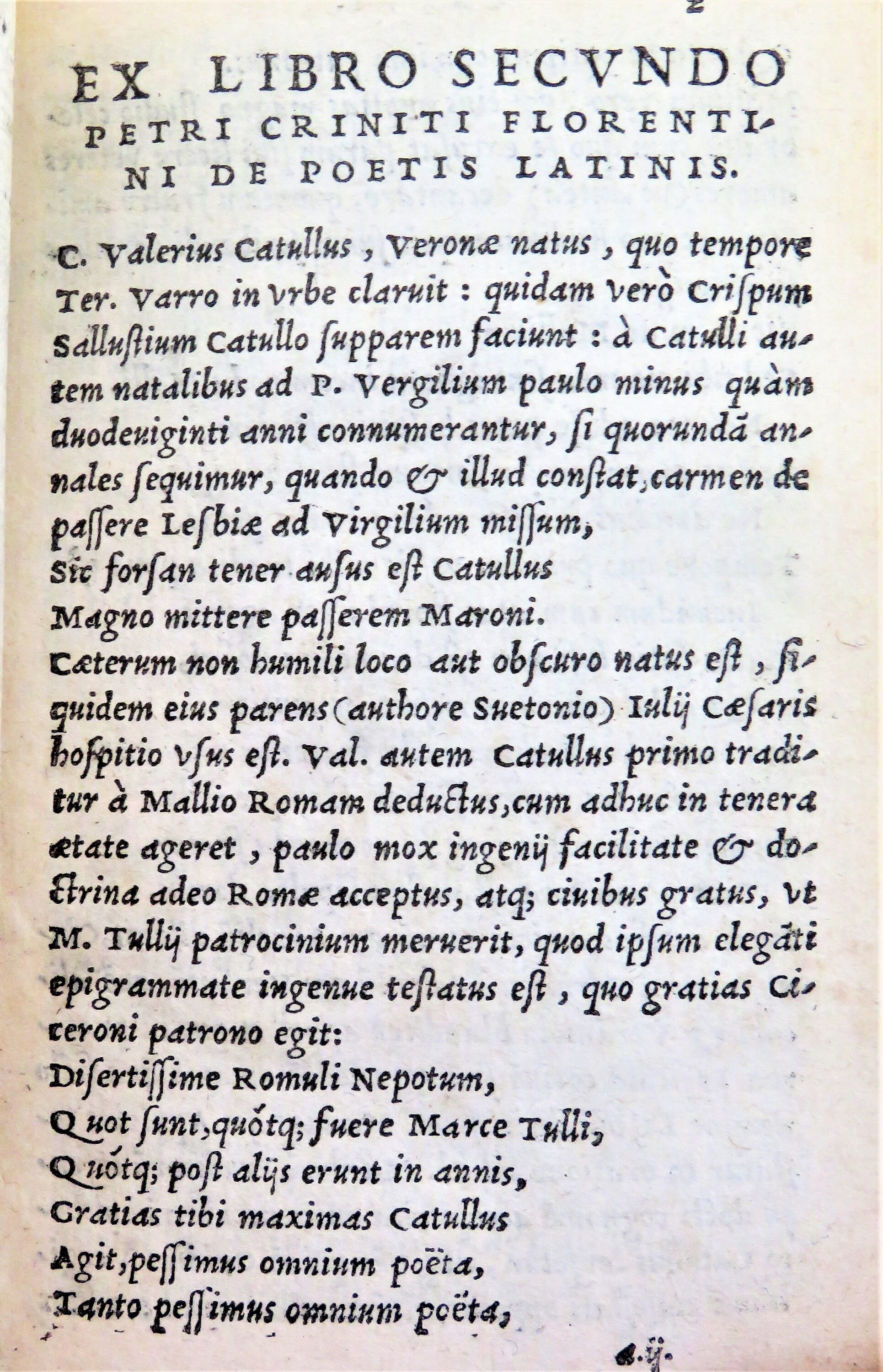 Tibullus 16th Century!! Catullus. Tibullus. Propertius Parisiis Roman Love Poems ...