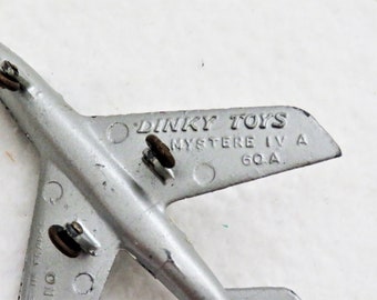 French Dinky toys 60A Mystere IV A jet fighter 1960s Meccano