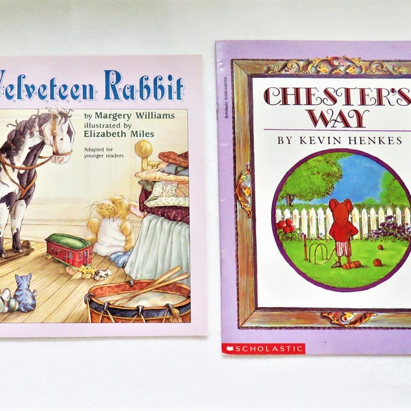 STEP THREE Readers 2 Children's Books for Young Readers Velveteen Rabbit and Chester's Way Books for Grades 2-4 Elementary School