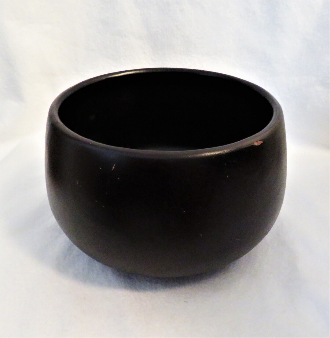 Dark Brown Wood Bowl With Burgundy Undertones 10 1/2 - Etsy