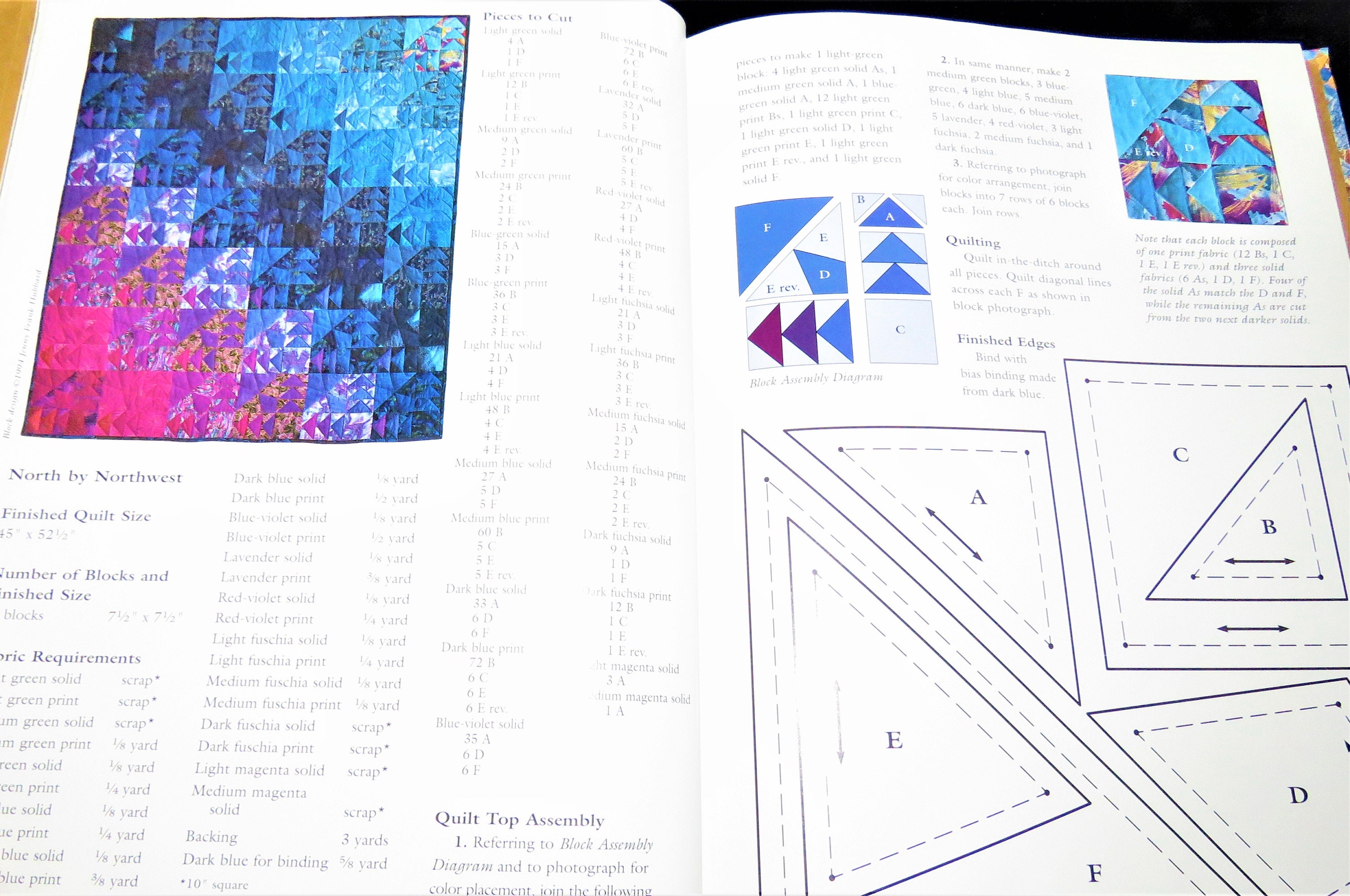 Great American Quilts 1997 by Sandra L. O'brien Oxmoor Books Quilt Book With 24 Quilts With