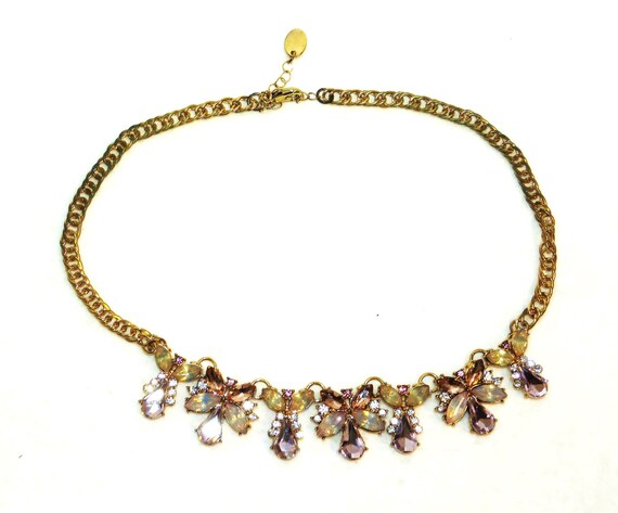Stella & Ruby Statement Crystal Necklace 16"-19" … - image 2