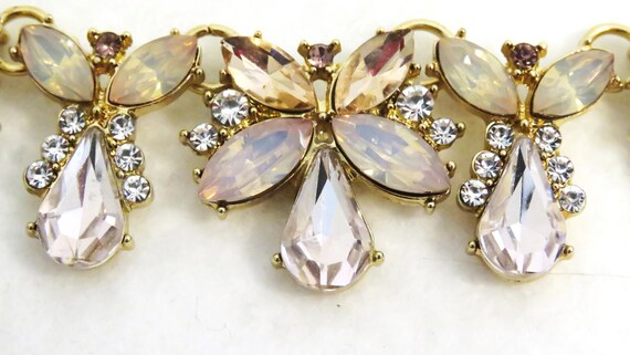 Stella & Ruby Statement Crystal Necklace 16"-19" … - image 4