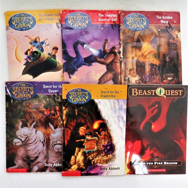 STEP THREE Readers 6 Science Fantasy Books for Young Readers Grades 2-5 Beast of Quest Ferno the Fire Dragon and 5 Secrets of Droon Books