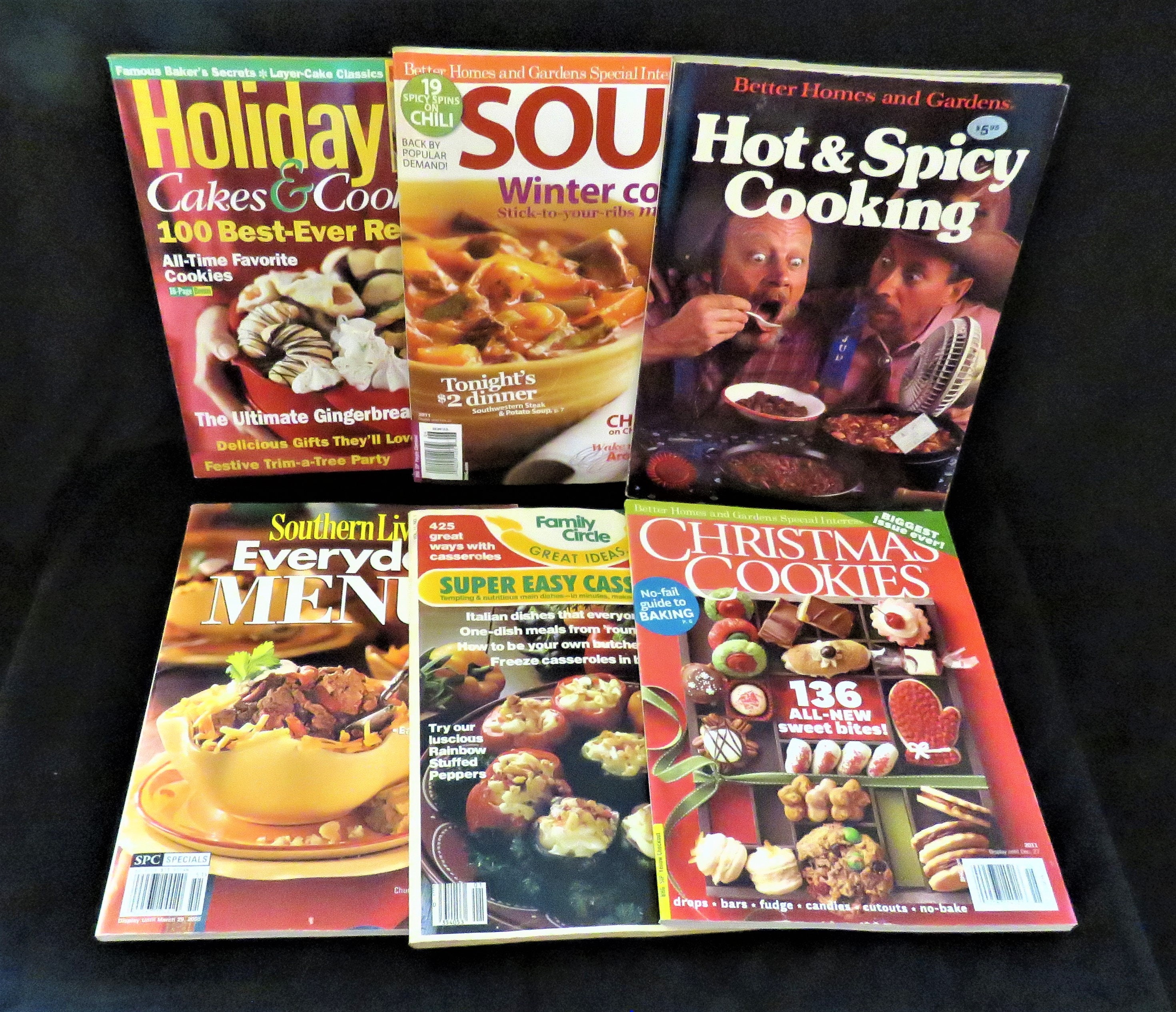 Lot of 6 Cookbook Magazines Hot and Spicy Cooking Soups Etsy Singapore
