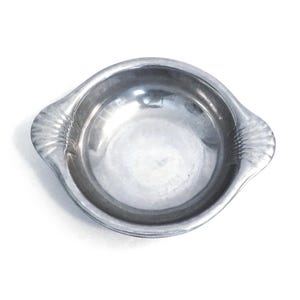 RWP Wilton Armetale Pewter 10" Scalloped Handle Casserole Bowl 12" with Handles and 4" Deep Perfect Holiday Serving Dish Fancy Serving Bowl