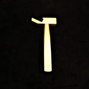 Brass Hammer or Gavel Bottle Opener Measures 4 1/2" long x 2" across the Hammer One of a Kind Bottle Opener or Tiny Gavel or Hammer