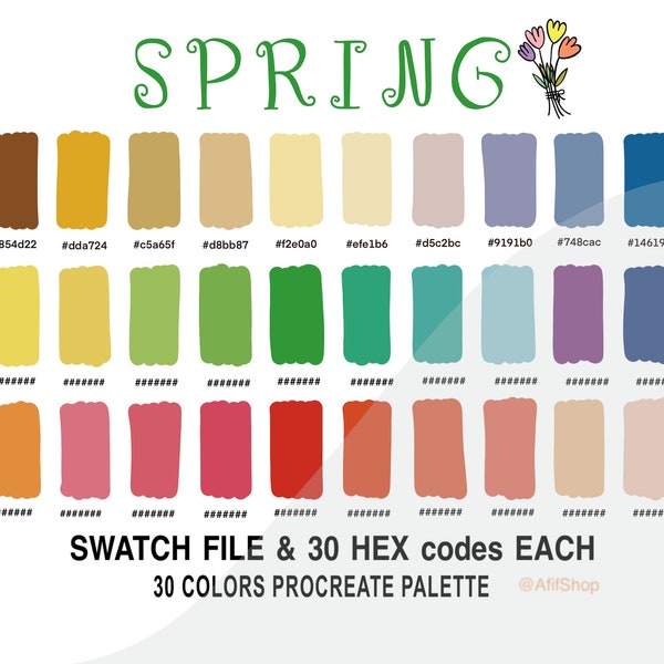 Spring Color Palette - Etsy