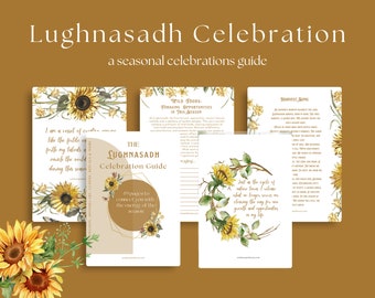 Lughnasadh Celebration Guide: Seasonal Guide, Recipes, Rituals, and Digital Planner and Journal Pages for Witchcraft and Pagan Celebrations