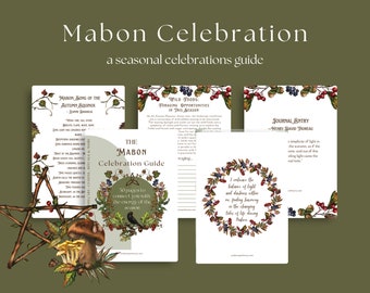 Mabon Celebration Guide: Seasonal Guide, Recipes, Rituals, and Digital Planner and Journal Pages for Witchcraft and Pagan Celebrations