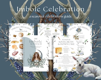Imbolc Celebration Guide: Seasonal Guide, Recipes, Rituals, and Digital Planner and Journal Pages for Witchcraft and Pagan Celebrations