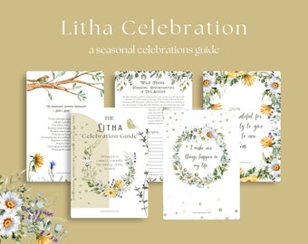 Litha Celebration Guide: Seasonal Guide, Recipes, Rituals, and Digital Planner and Journal Pages for Witchcraft and Pagan Celebrations