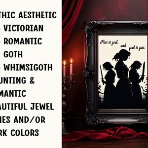 Gothic aesthetic. Victorian goth. Romantic goth. Whimsigoth. Haunting and romantic. Beautiful jewel tones. Dark colors.