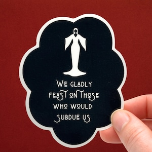 Morticia Addams Sticker, 90s Movie The Addams Family Gothic Art, Empowering Rage, Laptop and Water Bottle Sticker
