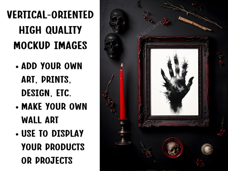 Vertical-Oriented High Quality Mockup Images. Vertical Mockups. Add your own art, prints, design, etc. Make your own wall art. Use to display your products or projects.