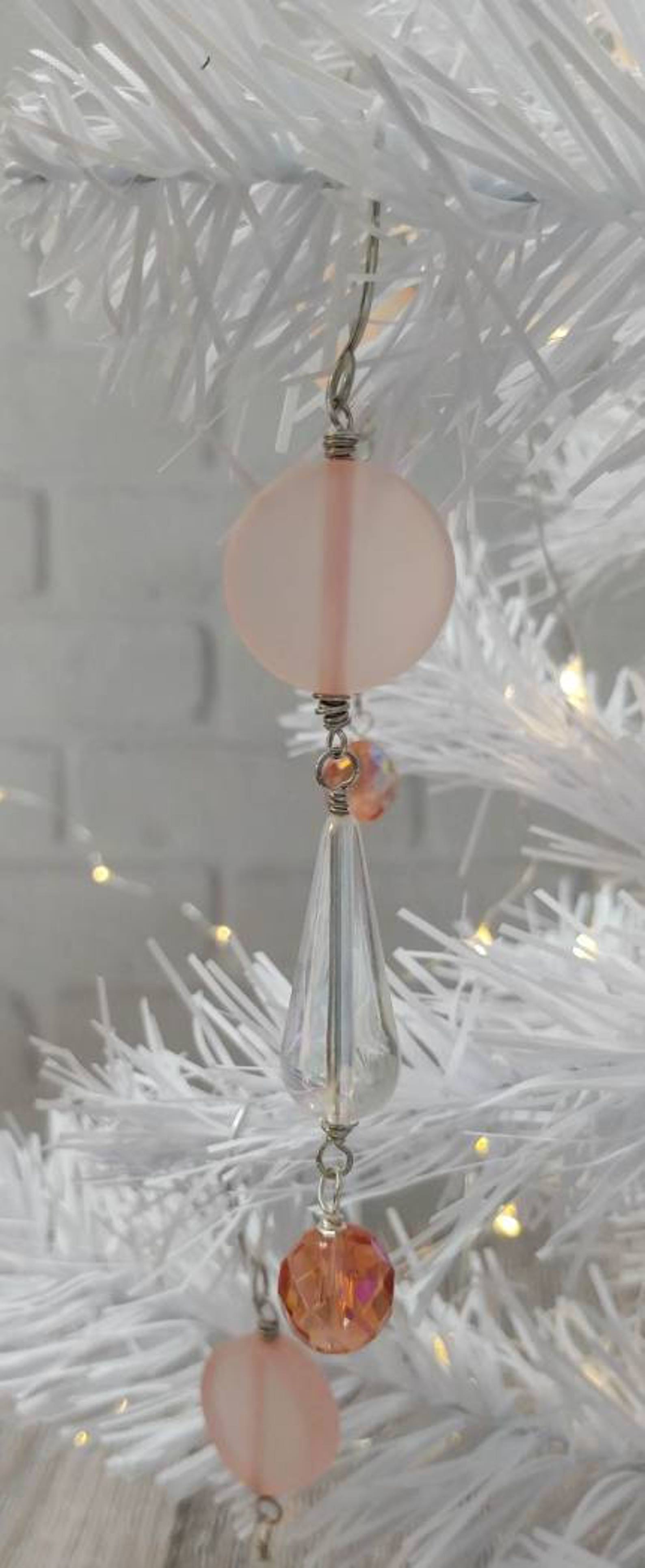 Pastel Pink Christmas Ornaments 