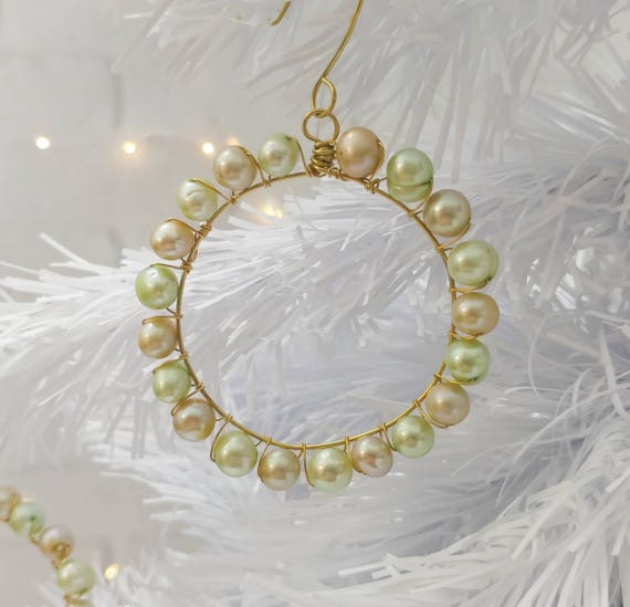 Freshwater Pearl Ornaments for Christmas Yule Imbolc Etsy