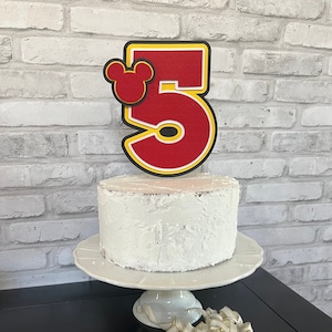 Mickey Cake Topper, Mickey Smash Cake, 1st Birthday Party, Mickey Birthday Cake,  Mickey Birthday Decorations