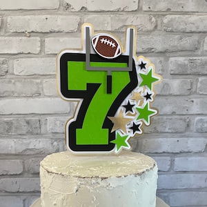 Football Cake Topper|Personalized Football Cake Topper|Football Birthday Cake Topper|Football Player Cake Topper|Football Party