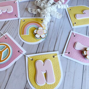 Groovy Personalized Birthday Banner|Hippie Birthday Banner|70&#39;s Banner|Kid&#39;s Birthday Banner|Personalized Banner|Birthday Decorations