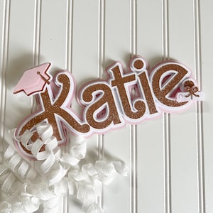 Graduation Name Banner in Pink|Custom Graduation Banner 2025|Graduation 2025 Banner|Graduation Banner|Graduation 2025 Decor|Class of 2025
