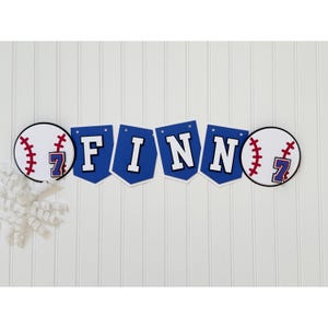 Baseball Birthday Banner|Personalized Baseball Banner|Baseball Personalized Name Banner|Baseball Party|Baseball Birthday