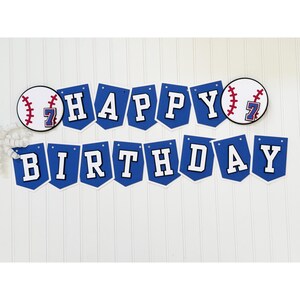 Baseball Happy Birthday Banner|Personalized Baseball Banner|Baseball Personalized Birthday Banner|Baseball Party|Baseball Birthday