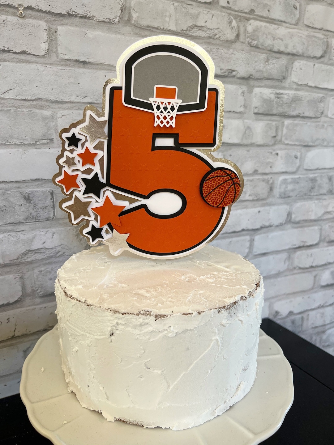 Basketball Cake Topperbasketball Birthday Cake Topper Basketball Player