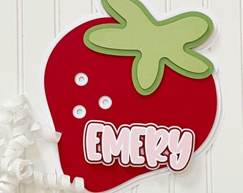 Berry Sweet Personalized Birthday Banner|Custom Strawberry Banner|Berry 1st Birthday Banner|Berry Birthday Banner|Sweet One Banner