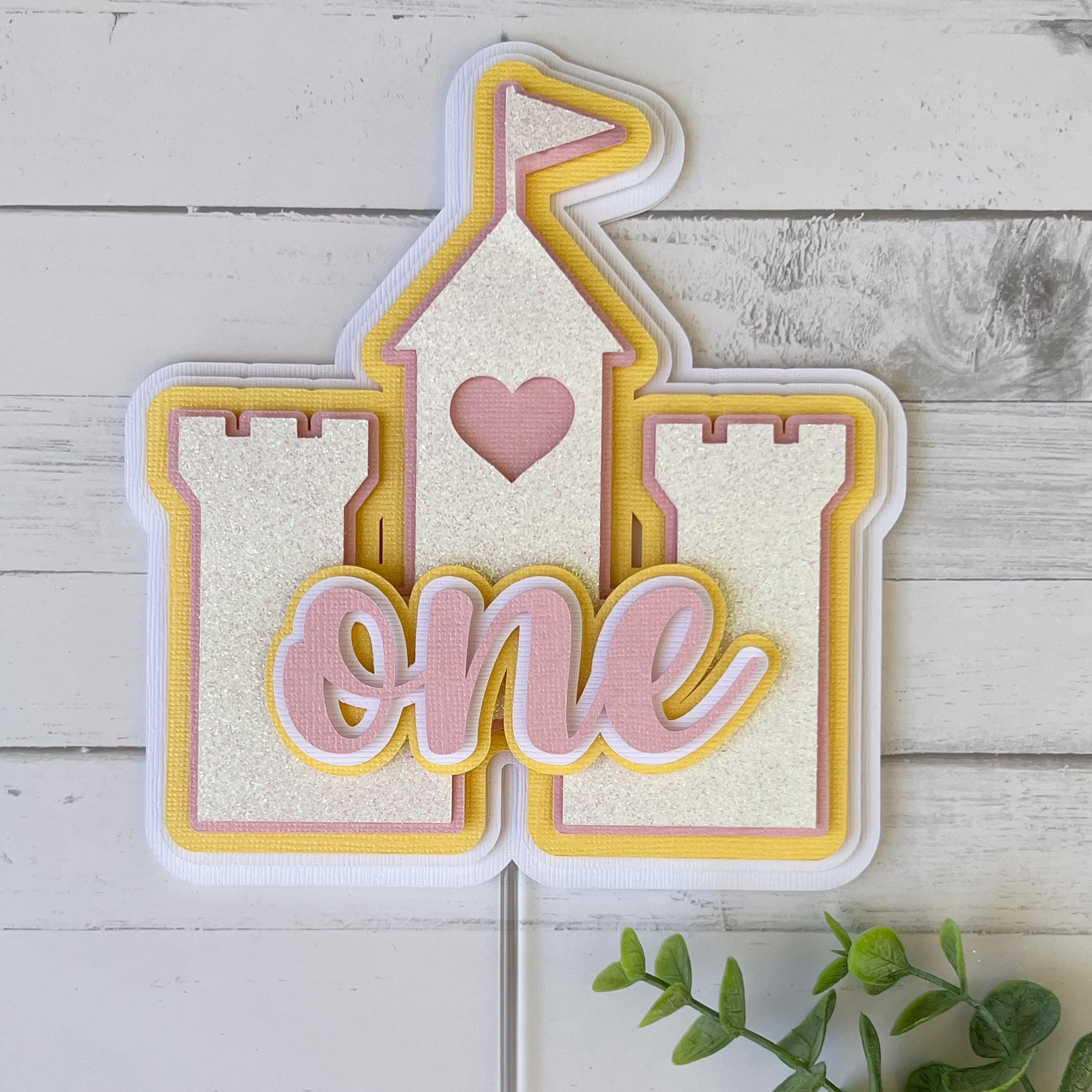 Princess Castle Personalized Cake Topper|princess Birthday Cake Topper ...