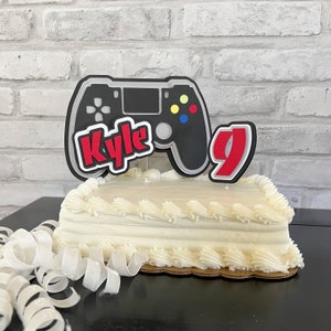Video Game Cake Topper|Personalized Gamer Cake Topper|Video Game Birthday Cake Topper| Video Game Cake Topper|Video Game Party