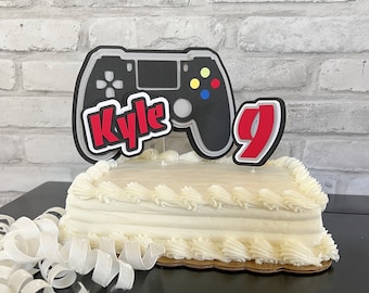 Video Game Cake Topper|Personalized Gamer Cake Topper|Video Game Birthday Cake Topper| Video Game Cake Topper|Video Game Party