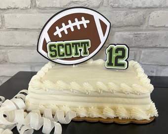 Football Cake Topper|Personalized Football Cake Topper|Football Birthday Cake Topper|Football Player Cake Topper|Football Party