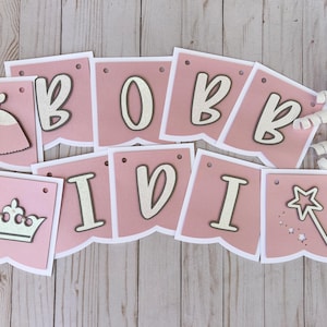 Princess Birthday Banner|Bibbidi Bobbidi Two|Princess Birthday Banner|2nd Birthday Banner|Princess Party|Cinderella Party Banner
