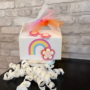 Groovy Party Favor Boxes, Hippie Party Favor Boxes, 70&#39;s Party Favor Boxes, Kid&#39;s Birthday Party, Groovy Birthday Decor