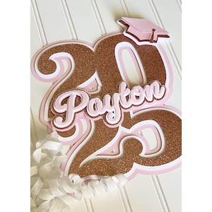 Class of 2025 Custom Tabletop Banner in Pink|Custom Graduation Banner 2025|Graduation 2025 Banner|Graduation Banner|Graduation 2025 Decor