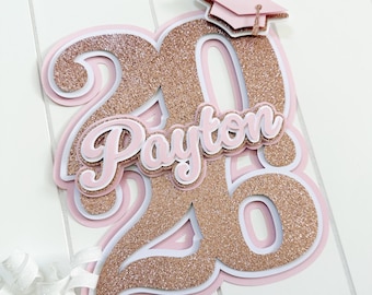 Class of 2026 Custom Tabletop Banner in Pink|Custom Graduation Banner 2026|Graduation 2026 Banner|Graduation Banner|Graduation 2026 Decor