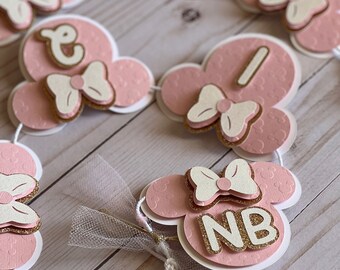 Minnie 1st year Photo Banner|Birthday Photo Banner|Birthday Minnie|Minnie Birthday|Minnie Birthday Banner