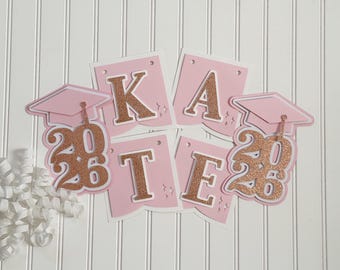 Graduation 2026 Personalized Banner in Pink|Custom Graduation Banner 2026|Graduation 2026 Banner|Graduation Banner|Graduation 2026 Decor