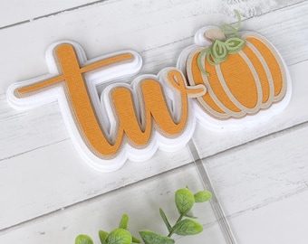 Pumpkin Birthday Cake Topper|Two Pumpkin Cake Topper|Two Cake Topper|Little Pumpkin Cake Topper|Pumpkin Cake Topper|Pumpkin Birthday Party