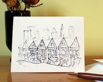 San Francisco Greeting Card, Multi-Purpose Blank Art Card, Birthday Card, Thank You Card, Holiday Card, Note Card, Travel Sketch Card